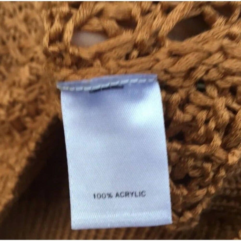 Caslon chunky knit sweater short sleeve top size L. - Picture 3 of 4